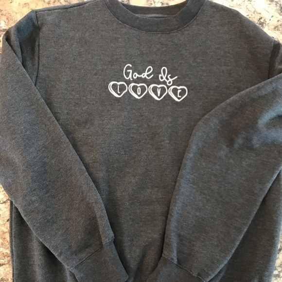 Love In Faith Tops - Women’s God is Love Love In Faith Sweatshirt Size Medium